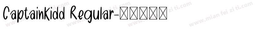CaptainKidd Regular字体转换